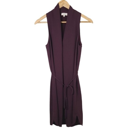 ARITZIA WILFRED Monge Burgundy Dress Women's Size XXS - Picture 2 of 16